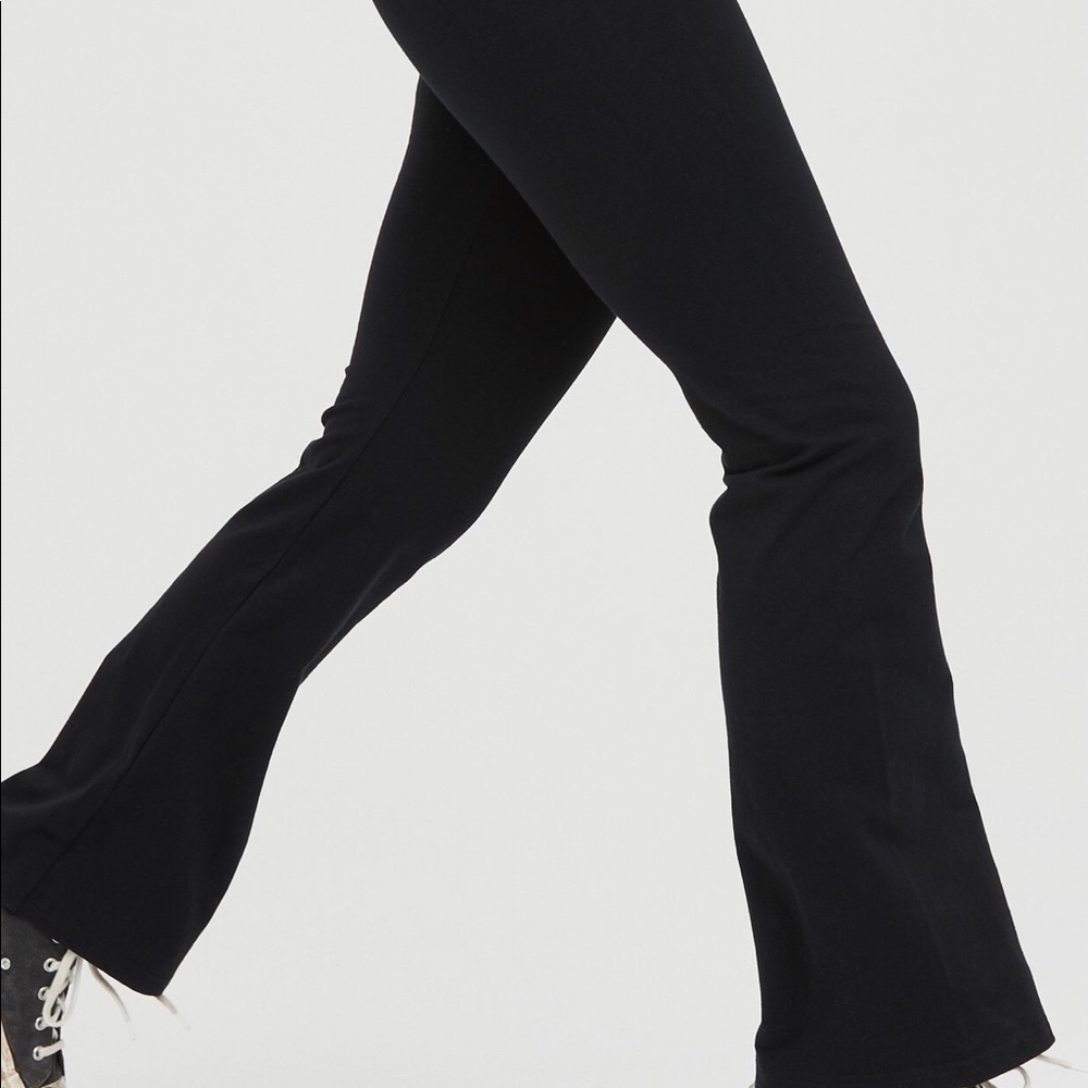 Black aerie High Rise Super flare leggings